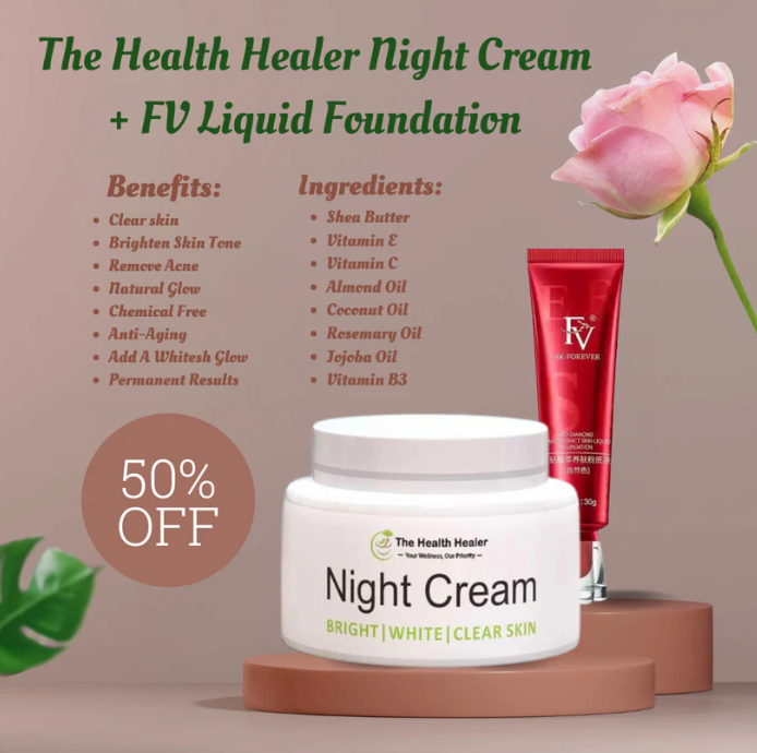 2 in 1  Night Cream And  FV Liquid Foundation Deal