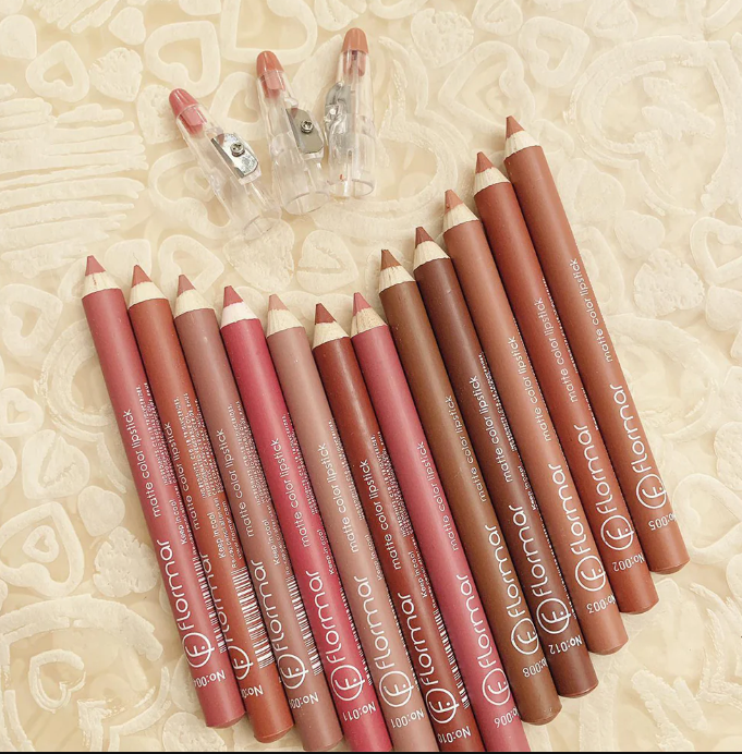 FLORMAR MATTE LIPSTICK PENCIL (Pack of 12pcs)