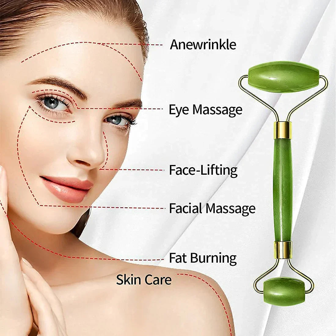 Jade Roller And Real Gua Sha Stone