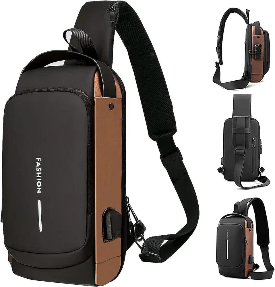 Anti-Theft Sling Bag With USB Charging Port