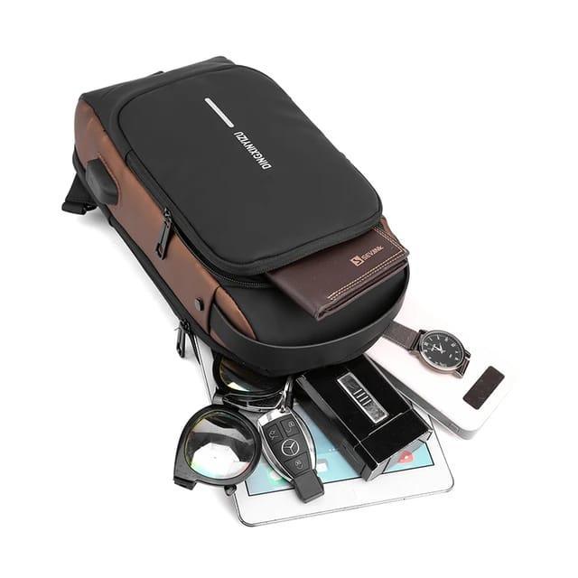 Anti-Theft Sling Bag With USB Charging Port