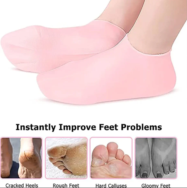 Silicone Moisturizing Socks - Pair