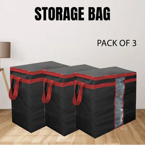 Buy 1 Get 2 FREE Storage Bags for Clothes 100 GSM Stripe Design High Quality